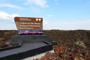 Craters of the Moon National Monument Sign