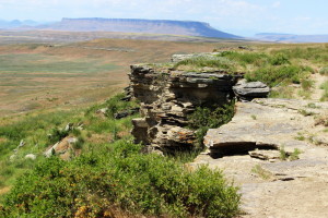 First Peoples Buffalo Jump Cliffs From Above