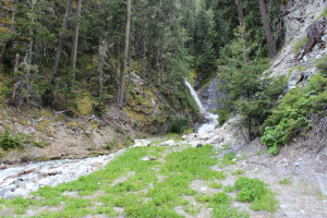 Waterfall on West Side of Cascades