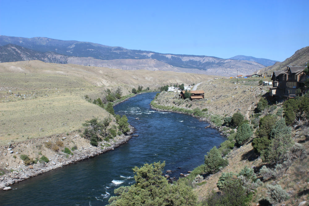 View from Hotel in Gardiner, Montana